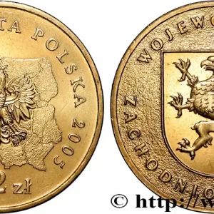 POLOGNE 2 Zlote Voïvodie de Zachodnio Pomorskie (Poméranie-Occidentale) 2005 Varsovie fwo_833048 Monde Édition Limitée