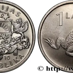 Offre Spéciale LETTONIE 1 Lats emblème / crapaud 2010 Berlin fwo_837770 Monde