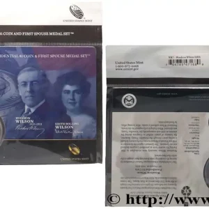 Soldes ÉTATS-UNIS D'AMÉRIQUE PRESIDENTIAL 1 Dollar - WILSON - 1 monnaie et 1 médaille de l’épouse du Président n.d. fwo_838390 Monde