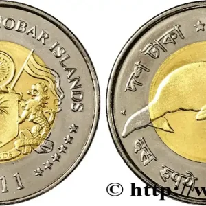 ÎLES ANDAMAN ET NICOBAR 10 Rupee dugong 2011 fwo_842894 Monde Authentique