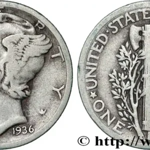 Offre Du Jour ÉTATS-UNIS D'AMÉRIQUE 1 Dime Mercury 1936 Philadelphie fwo_861175 Monde