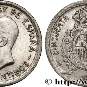 Retour Gratuit ESPAGNE 50 Centimos Alphonse XIII 1926 Madrid fwo_862113 Monde