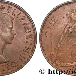 ROYAUME-UNI 1 Penny Elisabeth II 1967 fwo_867908 Monde Premium