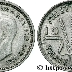 AUSTRALIE 3 Pence Georges VI 1948 Melbourne fwo_868934 Monde Commander Maintenant