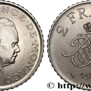 Garantie Incluse MONACO 2 Francs Rainier III 1979 Paris fwo_870082 Monde