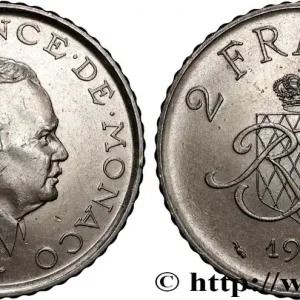 Gros Lot MONACO 2 Francs Rainier III 1979 Paris fwo_870083 Monde