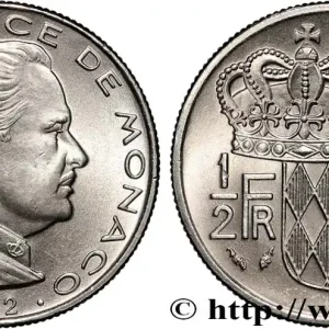 Achetez Aujourd’hui MONACO 1/2 Franc Rainier III 1982 Paris fwo_870150 Monde