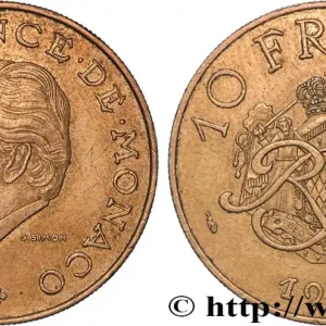 MONACO 10 Francs Rainier III 1982 Paris fwo_870580 Monde Livraison Gratuite