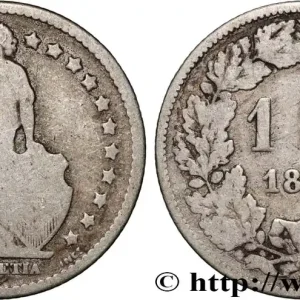 Vente Flash SUISSE 1 Franc Helvetia 1876 Berne fwo_875514 Monde