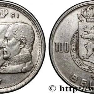 BELGIQUE 100 Franken (Francs) Quatre rois de Belgique, légende flamande 1951 fwo_879896 Monde Prix Réduit