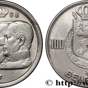 BELGIQUE 100 Francs portraits des quatre rois de Belgique, légende française 1950 fwo_879912 Monde Livraison Mondiale