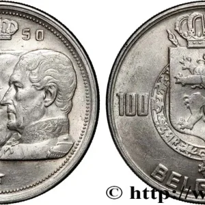 BELGIQUE 100 Francs portraits des quatre rois de Belgique, légende française 1950 fwo_879913 Monde Premium