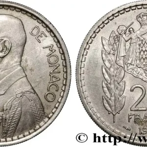 MONACO 20 Francs prince Louis II 1947 Paris fwo_881214 Monde Certifié