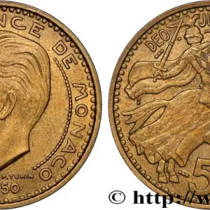 Livraison Mondiale MONACO 50 Francs Rainier III 1950 Paris fwo_881229 Monde