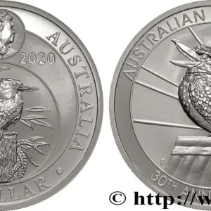 Remise ARGENT D'INVESTISSEMENT 1 Oz - 1 Dollar kookaburra Proof 2020 Perth fwo_883056 Monde