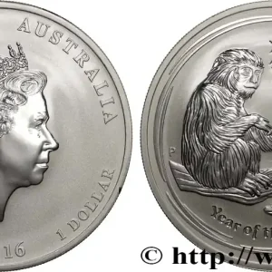 Vente Flash ARGENT D'INVESTISSEMENT 1 Oz - 1 Dollar Proof année du singe 2016 Perth fwo_883074 Monde