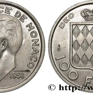 Authentique MONACO 100 Francs Rainier III 1956 Paris fwo_883103 Monde