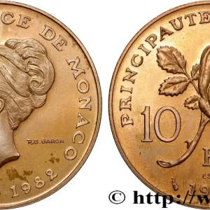 Bon Plan MONACO Essai de 10 Francs princesse Grace de Monaco 1982 Paris fwo_883143 Monde