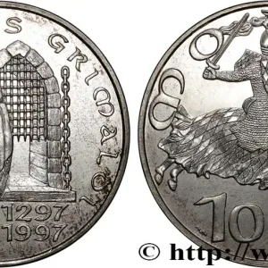 MONACO 100 Francs 700e anniversaire de la dynastie des Grimaldi 1997 Paris fwo_883155 Monde Gros Lot