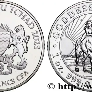 Retour Gratuit ARGENT D'INVESTISSEMENT 1 Oz - 5000 francs DÉESSE EUROPA 2023 fwo_884086 Monde