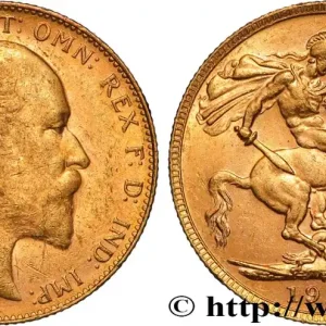 OR, PALLADIUM ET PLATINE INVESTISSEMENT 1 Souverain Edouard VII 1909 Perth fwo_884569 Monde Marque