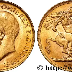 Nouvelle Collection OR, PALLADIUM ET PLATINE INVESTISSEMENT 1 Souverain Georges V 1917 Perth fwo_884616 Monde