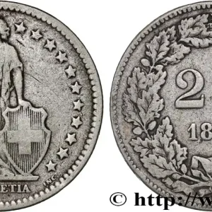 Expédié Aujourd’hui SUISSE 2 Francs Helvetia 1878 Berne fwo_885514 Monde