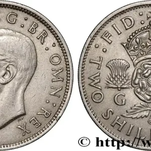 ROYAUME-UNI 1 Florin (2 Shillings) Georges VI 1950 fwo_887155 Monde Prix Réduit