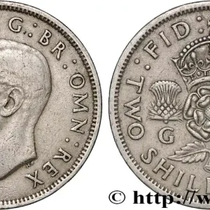 Satisfait Ou Remboursé ROYAUME-UNI 1 Florin (2 Shillings) Georges VI 1951 fwo_887157 Monde