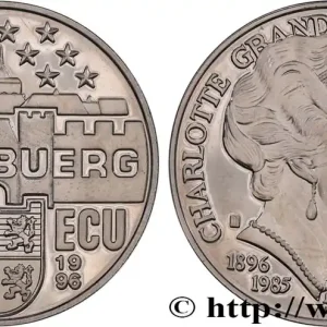 LUXEMBOURG 5 Ecu Proof Charlotte Grande-Duchesse 1997 fwo_888502 Monde Meilleure Qualité