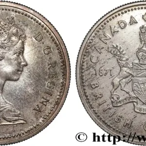 CANADA 1 Dollar Proof centenaire de l’intégration de la Colombie Britannique 1971 fwo_888558 Monde Authentique