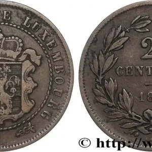 LUXEMBOURG 2 1/2 Centimes écu couronné 1854 Utrecht fwo_888712 Monde Meilleur Choix