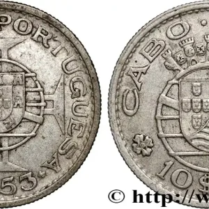 Dernière Chance CAP VERT 10 Escudos monnayage colonial portugais 1953 fwo_889078 Monde
