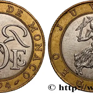 MONACO 10 Francs Rainier III 1994 Paris fwo_889454 Monde Affaire À Saisir