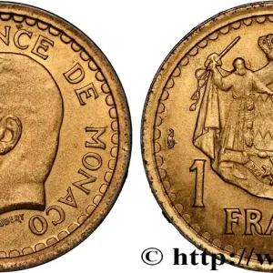 MONACO 1 Franc Louis II / armes (1943) Paris fwo_890318 Monde Produit De Marque