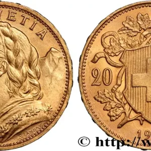 Promotion Saisonnière OR, PALLADIUM ET PLATINE INVESTISSEMENT 20 Francs "Vreneli" 1930 Berne fwo_890380 Monde