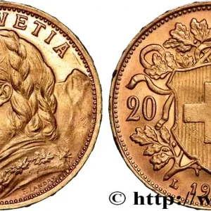 OR, PALLADIUM ET PLATINE INVESTISSEMENT 20 Francs "Vreneli" 1935 Berne fwo_890389 Monde Affaire À Saisir