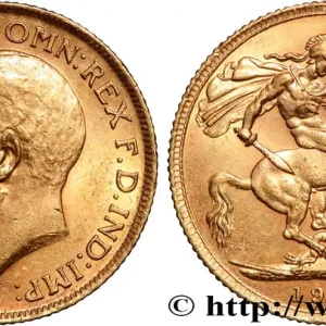 OR, PALLADIUM ET PLATINE INVESTISSEMENT 1 Souverain Georges V 1913 Londres fwo_890437 Monde Gros Lot