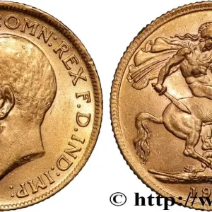 OR, PALLADIUM ET PLATINE INVESTISSEMENT 1 Souverain Georges V 1914 Londres fwo_890438 Monde Usine Directe