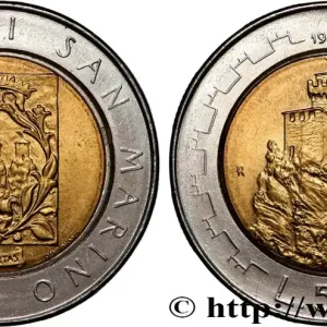 Super Prix SAINT-MARIN 500 Lire Fortifications 1988 Rome - R fwo_890546 Monde