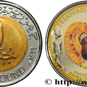 ÉGYPTE 1 Pound (Livre) Trésors des pharaons AH 1429 2008 fwo_890694 Monde Marque