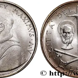 VATICAN ET ÉTATS PONTIFICAUX 500 Lire Paul VI an V 1967 Rome fwo_891145 Monde Satisfait Ou Remboursé