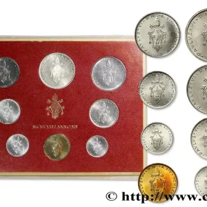 Nouvelle Collection VATICAN ET ÉTATS PONTIFICAUX Série 8 monnaies Paul VI an XIV 1976 Rome fwo_891762 Monde
