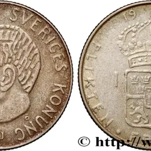 SUÈDE 1 Krona Gustave VI 1967 fwo_892041 Monde Promotion