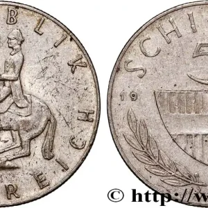 AUTRICHE 5 Schilling 1960 fwo_892089 Monde Commander Maintenant