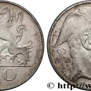 BELGIQUE 20 Francs Mercure, légende flamande 1953 fwo_892148 Monde Bon Plan