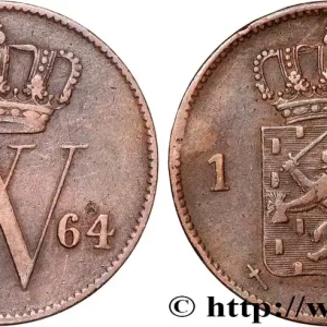 PAYS-BAS 1 Cent Guillaume III 1864 Utrecht fwo_892154 Monde Premium