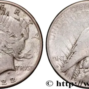 Jusqu’à Épuisement Des Stocks ÉTATS-UNIS D'AMÉRIQUE 1 Dollar Peace 1922 San Francisco - S fwo_892158 Monde