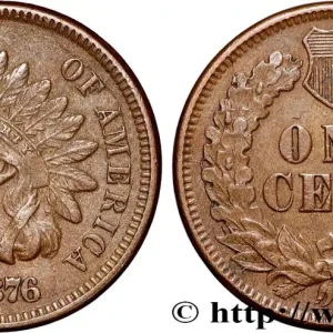ÉTATS-UNIS D'AMÉRIQUE 1 Cent tête d’indien, 3e type 1876 Philadelphie fwo_892162 Monde Nouvelle Collection