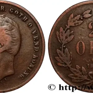 SUÈDE 2 Ore Oscar Ier 1857 fwo_892474 Monde Affaire À Saisir